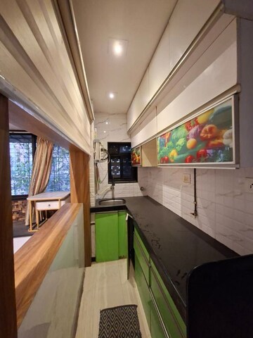 Kitchen in 1.5 BHK Apartment at Bhushan Park View CHS, Borivali West – for Rent