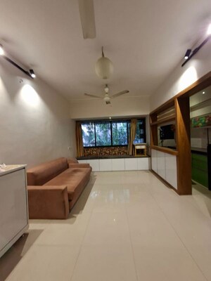 Living Room in 1.5 BHK Apartment at Bhushan Park View CHS, Borivali West – for Rent