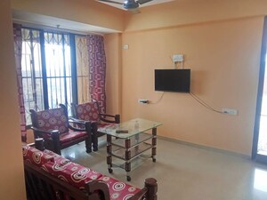 Living Room in 3 BHK Apartment at Hi Tech Castle, Ulwe – for Rent