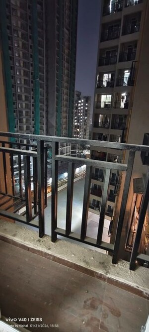 Balcony in 1 BHK Apartment at Raunak Bliss, Ghodbunder Road – for Rent