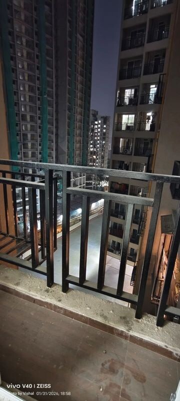 Balcony in 1 BHK Apartment at Raunak Bliss, Ghodbunder Road – for Rent