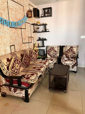 Living Room in 3 BHK Apartment at Habitech Panch Tatva, Ecotech 12 Greater Noida – for Rent
