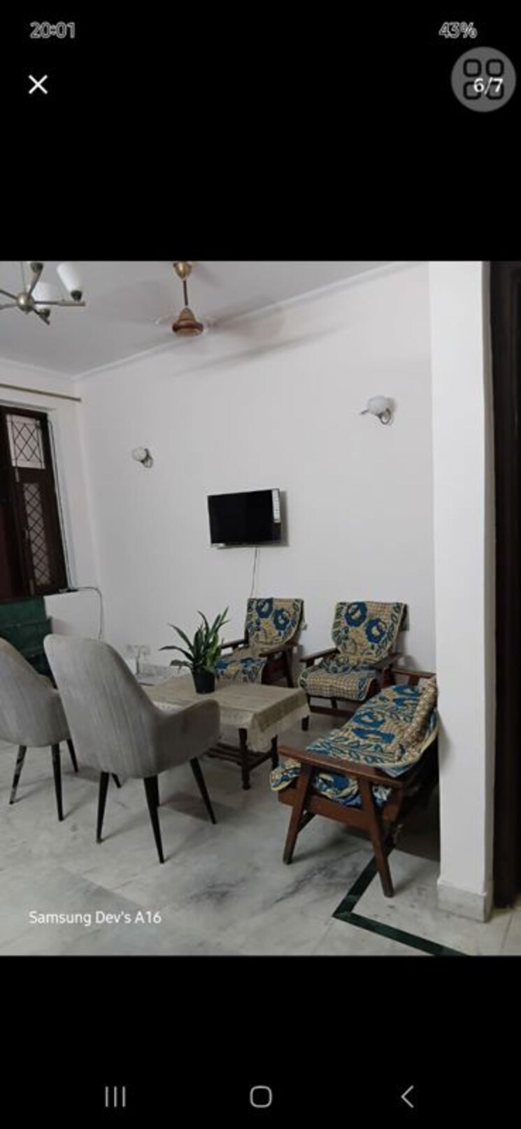 Master Bedroom, east of kailash 2 Bedroom 100 Sq.Yd. Apartment In East Of Kailash Delhi 9910882