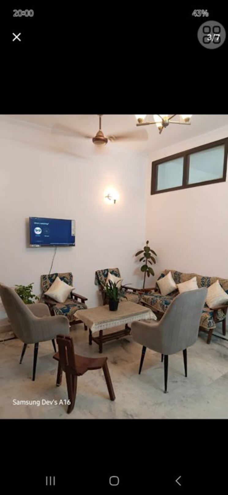 Living Room, east of kailash 3 Bedroom 130 Sq.Yd. Apartment In East Of Kailash Delhi 9910895