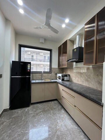 Kitchen in 3 BHK Apartment at Chattarpur – for Rent