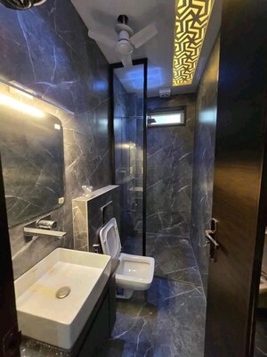 Bathroom in 2 BHK Apartment at Chattarpur – for Rent