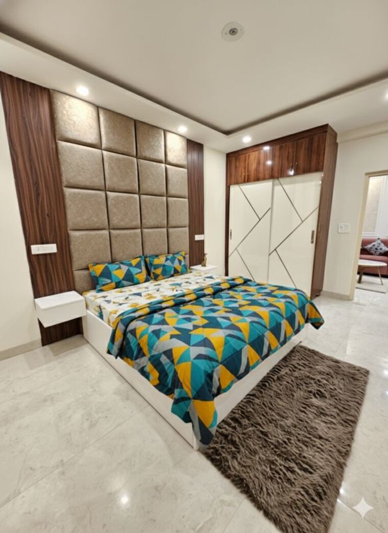Bedroom, aura-homes 3 Bedroom 2300 Sq.Ft. Apartment In Patiala Road Zirakpur 9911051