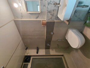 Bathroom in 2 BHK Apartment at Gurukrupa Marina Enclave, Malad West – for Rent