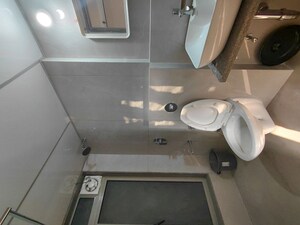 Bathroom in 2 BHK Apartment at Gurukrupa Marina Enclave, Malad West – for Rent