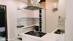 Kitchen in 3 BHK Builder Floor at Dhakoli – for Rent