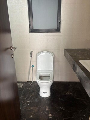 Bathroom in 3 BHK Apartment at Kalpataru Mugnus, Bandra East – for Rent