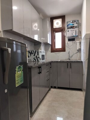 Kitchen in 1 BHK Apartment at Chattarpur – for Rent