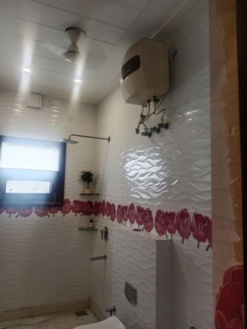 Bathroom in 2 BHK Builder Floor at Ansals Sushant City – for Rent