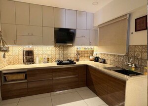 Kitchen in 3 BHK Apartment at Aparna Sarovar Zenith, Nallagandla – for Rent