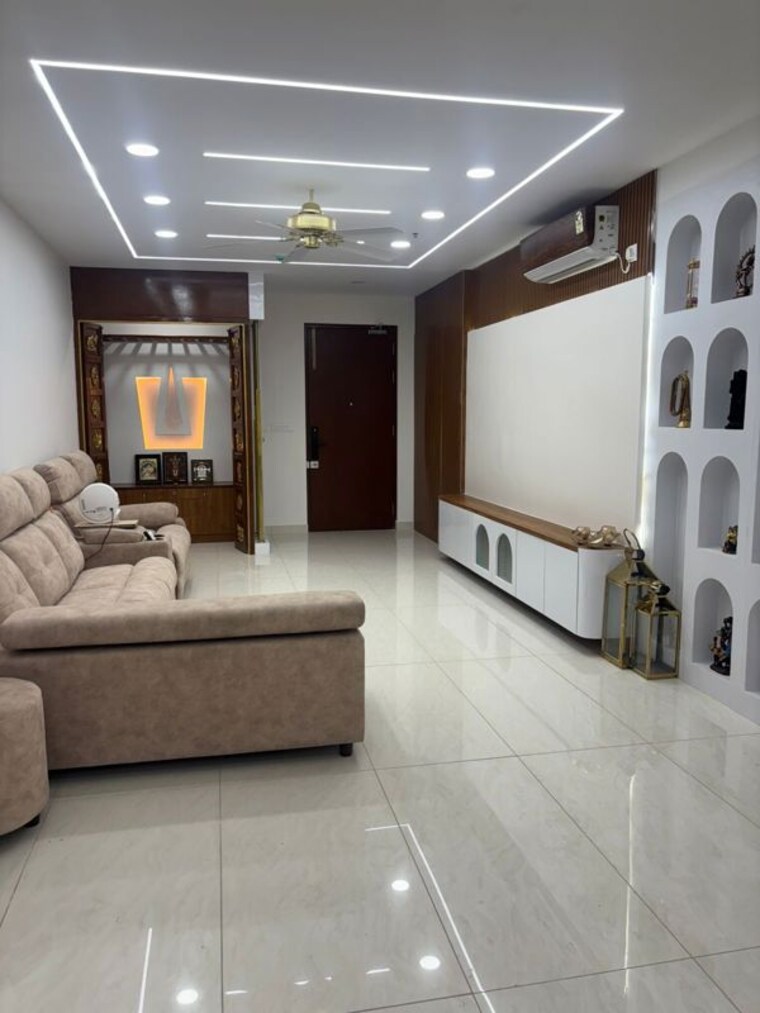 Living Room, prestige-beverly-hills 4 Bedroom 2708 Sq.Ft. Apartment In Kokapet Hyderabad 9911641