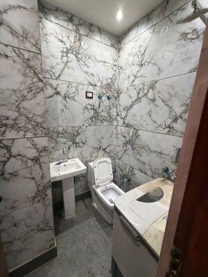 Bathroom in 2 BHK Builder Floor at Dwarka Mor – for Rent