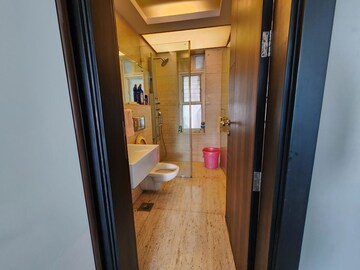 Bathroom in 2 BHK Apartment at Raheja Atlantis, Lower Parel – for Rent