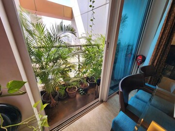 Balcony in 2 BHK Apartment at Raheja Atlantis, Lower Parel – for Rent