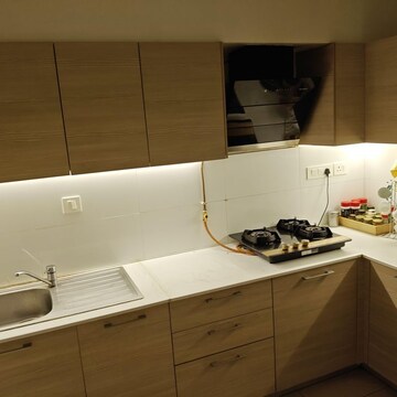 Kitchen in 2 BHK Apartment at Bhartiya Nikoo Homes Phase 2, Kannur – for Rent