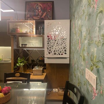 Living Room in 2 BHK Apartment at Bhartiya Nikoo Homes Phase 2, Kannur – for Rent