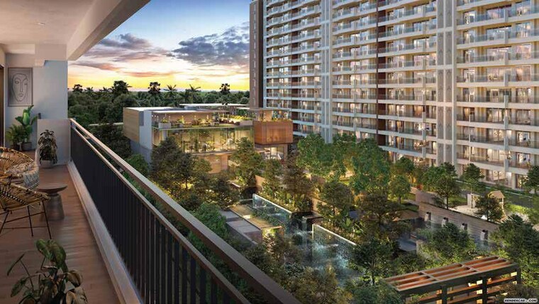 Balcony, godrej-woods 2 Bedroom 1240 Sq.Ft. Apartment In Thanisandra Main Road Bangalore 9911913