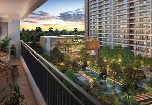 Balcony in 2 BHK Apartment at Godrej Woods, Thanisandra Main Road – for Sale