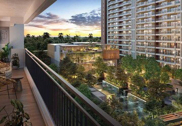 Balcony in 2 BHK Apartment at Godrej Woods, Thanisandra Main Road – for Sale