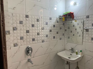 Bathroom in 3 BHK Builder Floor at Ansal Sushant Lok I, Sector 43 – for Rent