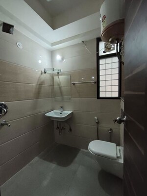 Bathroom in 3 BHK Builder Floor at Ansal Sushant Lok I, Sector 43 – for Rent