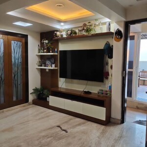 Living Room in 3 BHK Apartment at The Bhagwati CGHS, Sector 22 Dwarka – for Rent