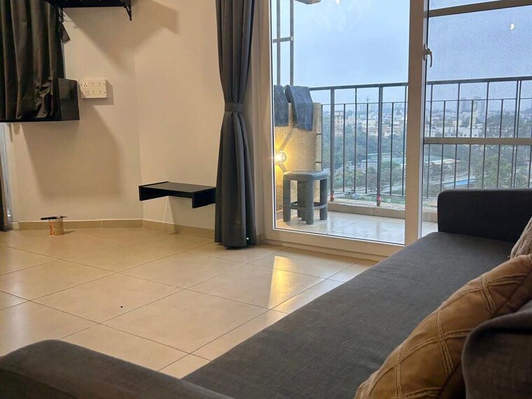 Living Room, bhartiya-nikoo-homes-phase-2 3 Bedroom 1411 Sq.Ft. Apartment In Thanisandra Main Road Bangalore 9912244