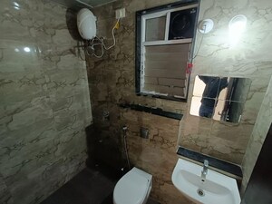 Bathroom in 2 BHK Apartment at Nyati Elysia, Kharadi – for Rent