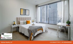 Bedroom in 3 BHK Apartment at Omkar Alta Monte, Malad East – for Rent