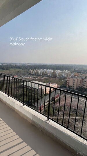Balcony in 3 BHK Apartment at Gems City, Joka – for Sale