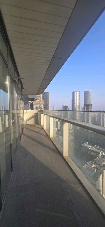 Balcony in 4 BHK Apartment at Omkar 1973, Worli – for Rent