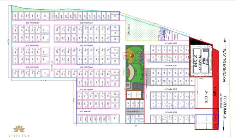 Master Plan, abinandana-vrinda-villas 4 Bedroom 3040 Sq.Ft. Villa In Velmala Hyderabad 9912820