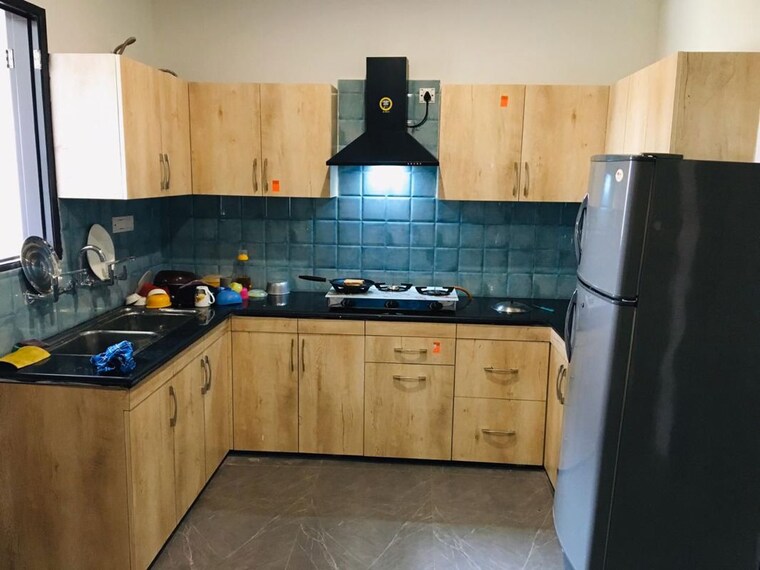 Kitchen, aerocity 1 Bedroom 910 Sq.Ft. Builder Floor In Aerocity Mohali 9912964