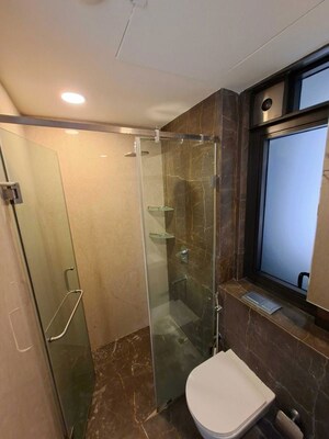 Bathroom in 3 BHK Apartment at Lodha The Park, Worli – for Rent