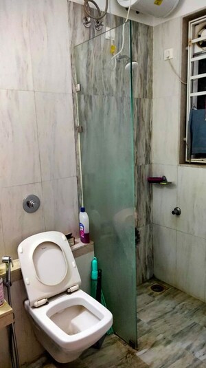Bathroom in 2 BHK Apartment at Romell Aether, Goregaon East – for Rent
