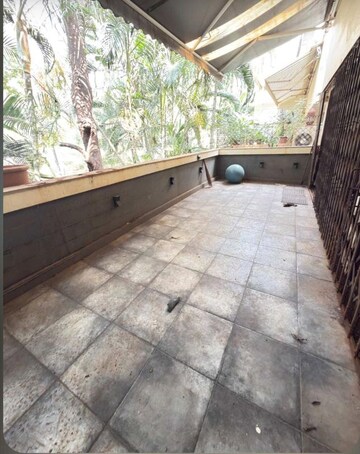 Balcony in 3 BHK Apartment at Palm Crest CHS, Bandra West – for Rent