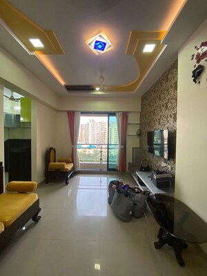 Living Room in 2 BHK Apartment at Lalani Residency, Kavesar – for Sale