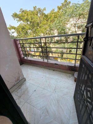 Balcony in 2 BHK Builder Floor at Maya Homes, Indrapuram – for Rent