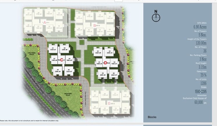 Master Plan, kollur 3 Bedroom 2295 Sq.Ft. Apartment In Kollur Hyderabad 9651889