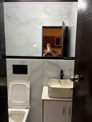 Bathroom in 2 BHK Apartment at Kalpataru Paramount, Kapur Bawdi – for Rent