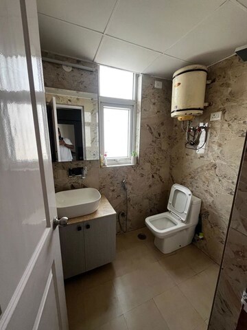 Bathroom in 3 BHK Apartment at Unitech Uniworld Gardens 2, Sector 47 – for Rent