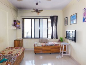 Living Room in 1 BHK Apartment at Puraniks Kanchanpushp Complex, Kavesar – for Rent