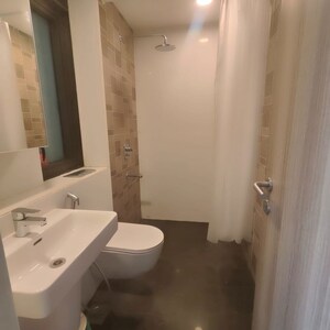 Bathroom in 3 BHK Apartment at Lodha Allura, Worli – for Rent