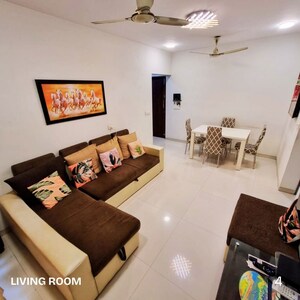 Living Room in 2.5 BHK Apartment at Rosa Gardenia, Ghodbunder Road – for Rent