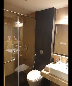 Bathroom in 2 BHK Apartment at Dss Mahavir Estella, Ghodbunder Road – for Rent