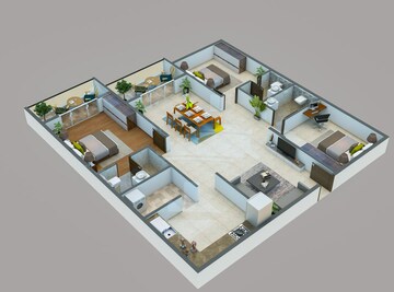 Floor Plan in 3 BHK Apartment at Green Edge Signature, Varthur – for Sale